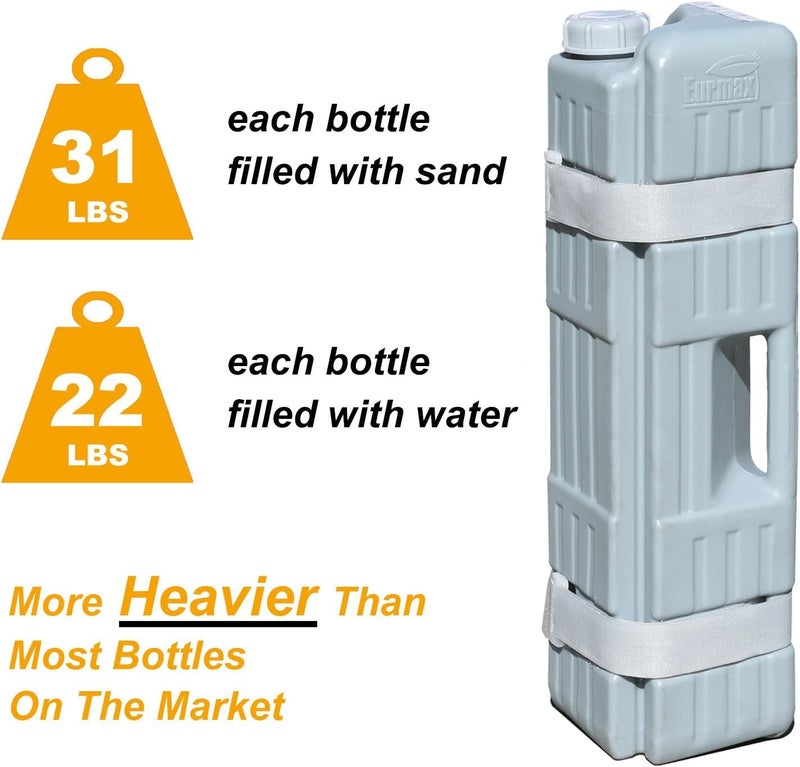 Eurmax USA Universal Upgraded Water Weight Heavy Duty Feet Leg Weights Bag Canopy Weights for Gazebo Shelter,Pop up Canopies Instant Tents(4 Pcs Weights) - Image 3